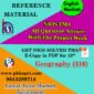 NIOS Geography 316 Solved Assignment 12th English Medium