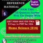 NIOS Home Science 216 Solved Assignment-10th-English Medium