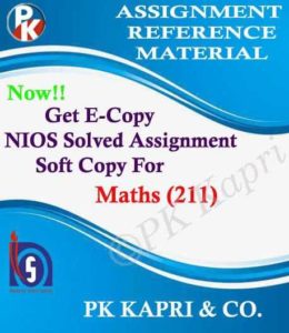 nios mathematics 211 Solved Assignment