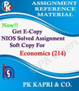 NIOS Economics 214 Solved Assignment
