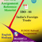 IGNOU MCOM IBO 3 INDIAS FOREIGN TRADE SOLVED ASSIGNMENT IN ENGLISH MEDIUM