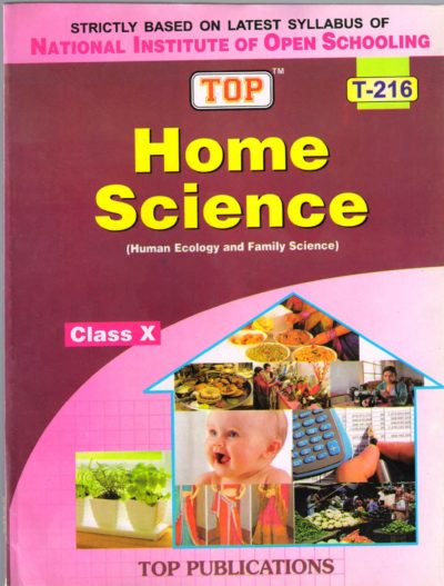 NIOS Home Science 216 Guide Books 10th English Medium