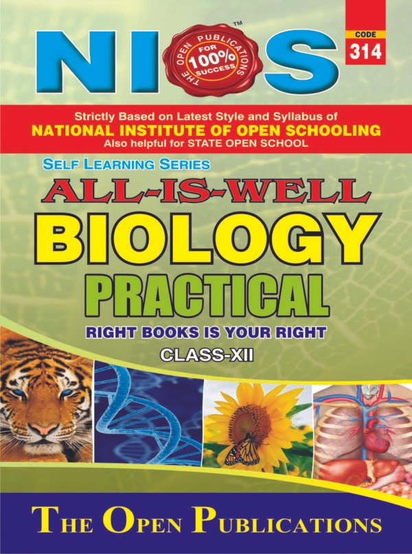 314P-E NIOS PRACTICAL MANUAL BIOLOGY 314 HELP BOOK IN ENGLISH MEDIUM