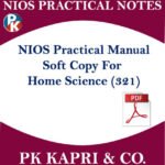 321 NIOS PRACTICAL MANUAL HOME SCIENCE 321 NOTES IN HINDI MEDIUM FOR 12TH