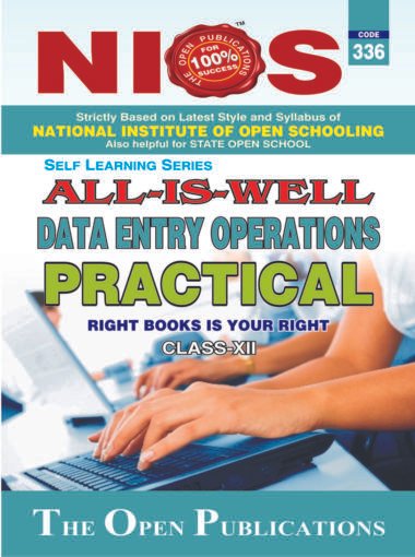 NIOS DATA ENTRY OPERATIONS 336 PRACTICAL MANUAL HELP BOOK IN ENGLISH MEDIUM