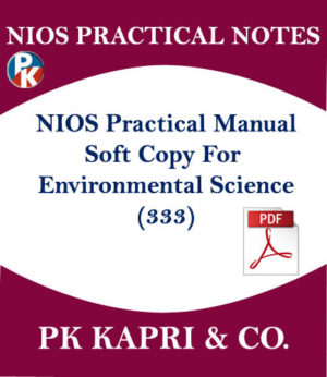Environmental Science Nios Practical Laboratory Manual Notes for 12th Hindi Medium Pdf