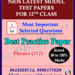 Physics_312 Nios Model Test Paper_12th English Medium_Pdf format with Most Important Questions
