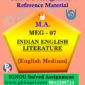 IGNOU Solved Assignment | MEG-07 INDIAN ENGLISH LITERATURE
