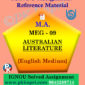 IGNOU Solved Assignment | MEG-09 AUSTRALIAN LITERATURE