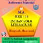 IGNOU Solved Assignment | MEG-16 INDIAN FOLK LITERATURE