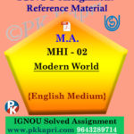 ignou mhi 02 solved assignment english medium
