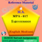 Ignou MPA-017 Electronic Governance Solved Assignment In English
