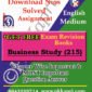 NIOS Business Studies TMA (215) Solved Assignment-English Medium in Pdf