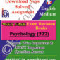 NIOS Psychology TMA (222) Solved Assignment-English Medium in Pdf