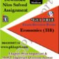 318 Economics NIOS TMA Solved Assignment 12th Hindi Medium in Pdf