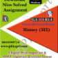 315 History NIOS TMA Solved Assignment 12th Hindi Medium in Pdf