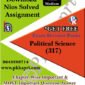 317 Political Science NIOS TMA Solved Assignment 12th Hindi Medium in Pdf