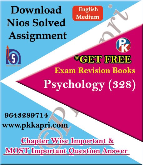 328 Psychology NIOS TMA Solved Assignment 12th English Medium in Pdf