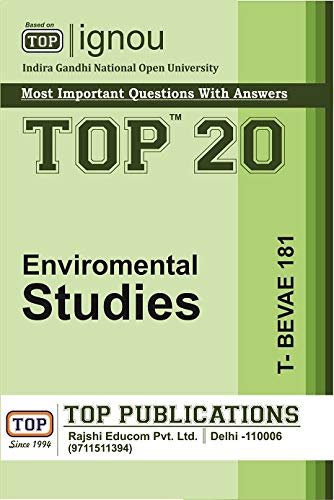 TOP IGNOU T-BEVAE-181 Environment Studies (EVS) - Most important questions with answers TOP IGNOU T-BEVAE-181 Environment Studies (EVS) - Most important questions with answers