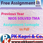 Free Assignment Sampe