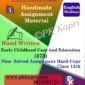 Nios Handwritten Solved Assignment Early Childhood Care & Education 376 English Medium