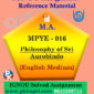 IGNOU MPYE-016 Philosophy of Sri Aurobindo Solved Assignment in English