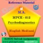 Psychodiagnostics (MPCE 012) Ignou Solved Assignment in English