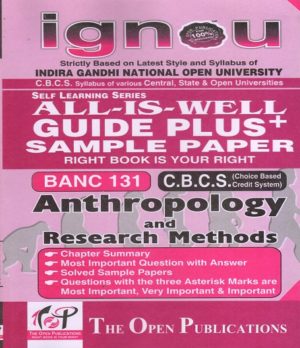 Ignou BANC 131 Anthropology and Research Methods Guide Plus Sample Paper