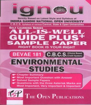 IGNOU BEVAE 181 Environmental Studies Guide Plus Sample Paper English Medium