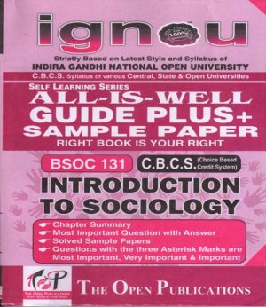 IGNOU BSOC 131 Introduction To Sociology Guide Plus Sample Paper English Medium