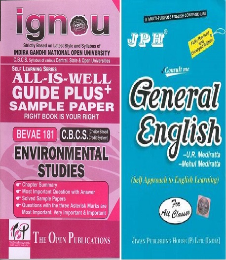 IGNOU BEVAE 181 Guide + JPH General English Book