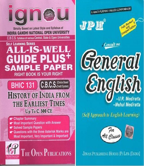 IGNOU BHIC 131 Guide + JPH General English Book