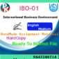 Ignou IBO-01 International Business Environment Handwritten Solved Assignment