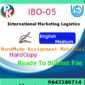 Ignou IBO-05 International Marketing Logistics Handwritten Solved Assignment