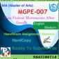 Ignou MGPE-007 Non-Violent Movements After Gandhi Handwritten Solved Assignment