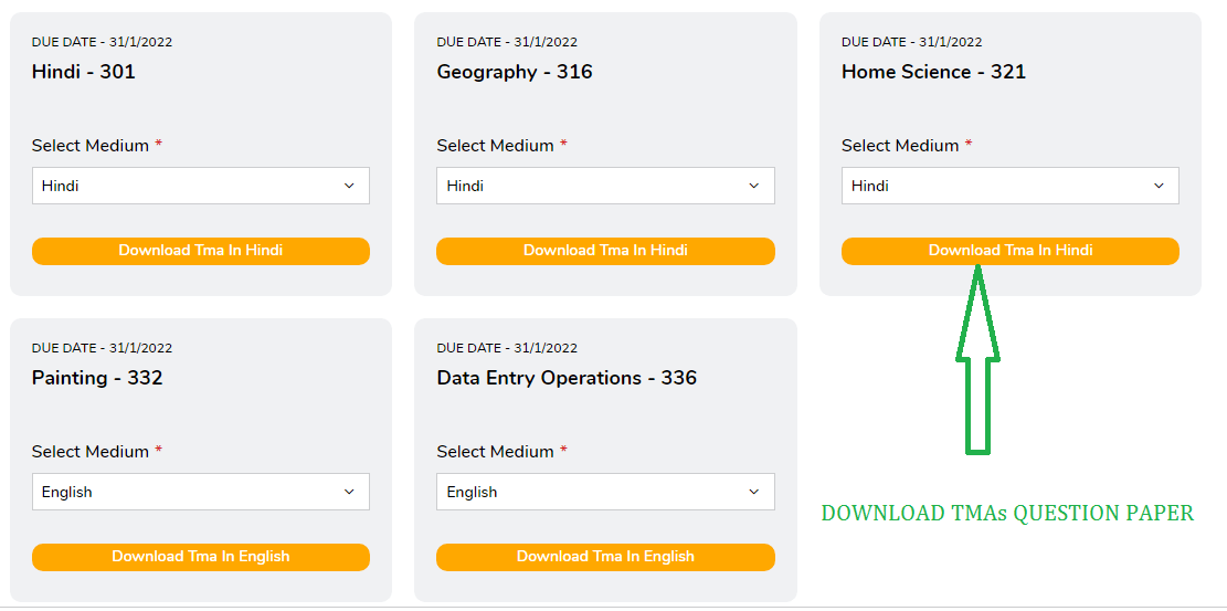 How To Download Tma Question Paper for 10th & 12th Class
