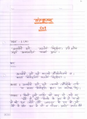 Nios Sanskrit 209 Solved Handwritten Assignment Scanned Pdf Sanskrit Medium (NIOS TMA 2025-26)