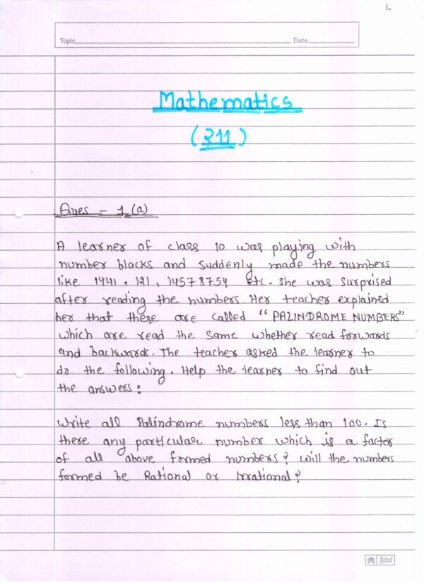 Nios Mathematics 211 Solved Handwritten Assignment Scanned Pdf English Medium (NIOS TMA 2025-26)