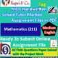 Nios Mathematics 211 Solved Handwritten Assignment Scanned Pdf English Medium