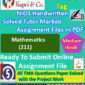 Nios Mathematics 211 Solved Handwritten Assignment Scanned Pdf Hindi Medium