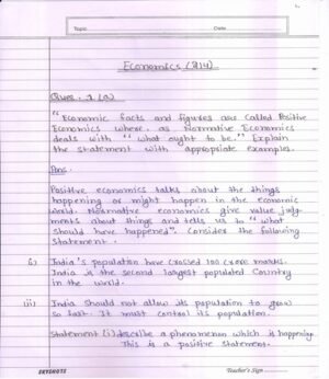 Nios Economics 214 Solved Handwritten Assignment Scanned Pdf English Medium NIOS TMA 2025