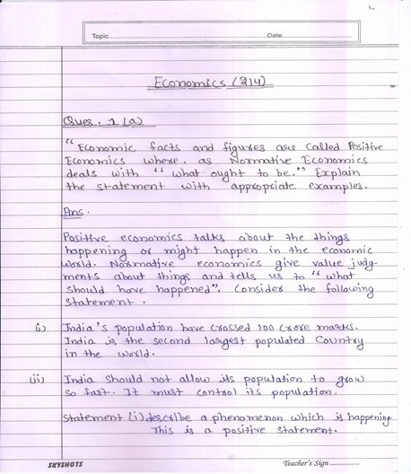 Nios Economics 214 Solved Handwritten Assignment Scanned Pdf English Medium NIOS TMA 2025