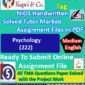 Nios Psychology 222 Solved Handwritten Assignment Scanned Pdf English Medium