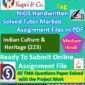 Nios Indian Culture & Heritage 223 Solved Handwritten Assignment Scanned Pdf Hindi Medium