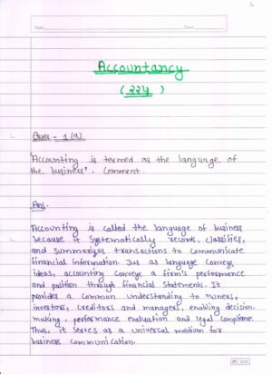 Nios Accountancy 224 Solved Handwritten Assignment Scanned Pdf English Medium (NIOS TMA 2025-26)