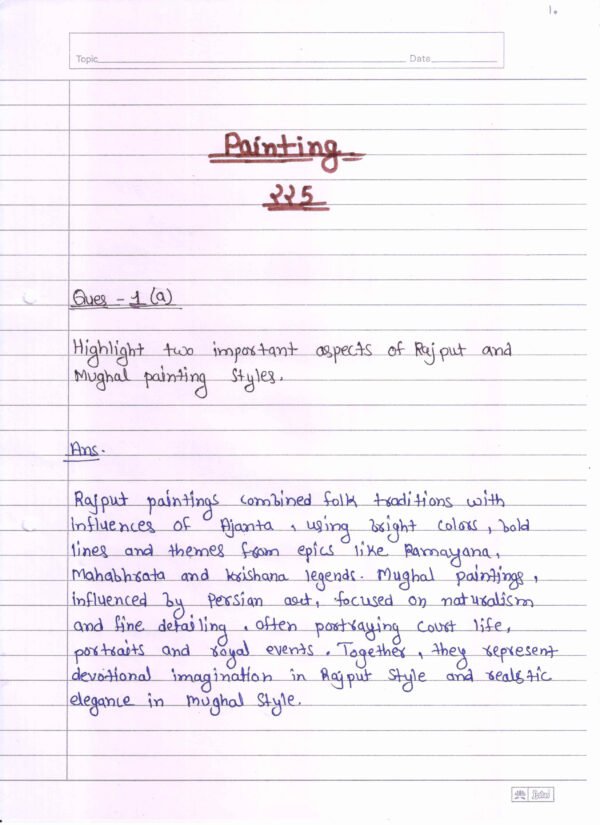 Nios Painting 225 Solved Handwritten Assignment Scanned Pdf English Medium (NIOS TMA 2025-26)