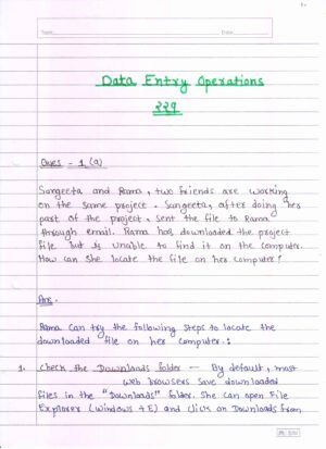 Nios Data Entry Operations 229 Solved Handwritten Assignment Scanned Pdf English Medium (NIOS TMA 2025-26)