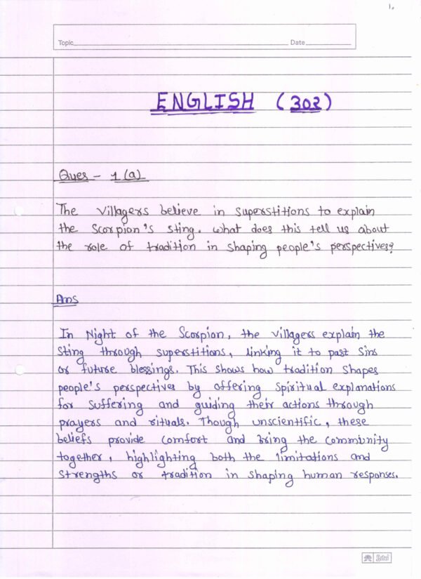 Nios English 302 Solved Handwritten Assignment Scanned Pdf English Medium (NIOS TMA 2026)