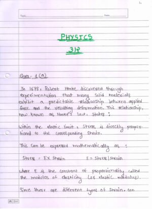 Nios Physics 312 Solved Handwritten Assignment Scanned Pdf English Medium (NIOS TMA 2026)