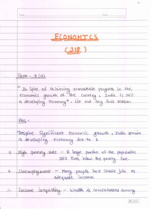 Nios Economics 318 Solved Handwritten Assignment Scanned Pdf English Medium (NIOS TMA 2026)